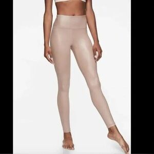 Athleta Elation Shimmer Leggings in Mocha Latte